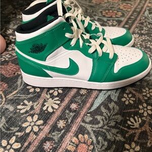 Jordan Women's Sneakers in Green and White